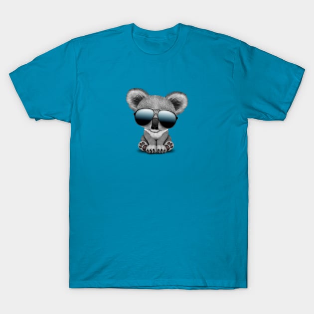 Cute Baby Koala Bear Wearing Sunglasses T-Shirt by jeffbartels